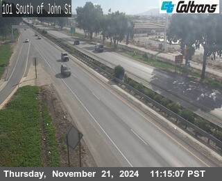 Traffic Camera Image from US-101 at US-101 : South of John Street