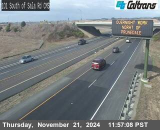 Traffic Camera Image from US-101 at US-101 : South of Sala Road