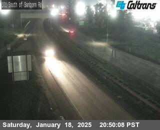 Traffic Camera Image from US-101 at US-101 : South of Sanborn Road