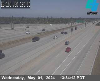 Traffic Cam FRE-180-JEO 1ST ST
 - West
