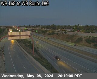 Traffic Cam FRE-180- WB 168 TO WB 180 RAMP
 - West
