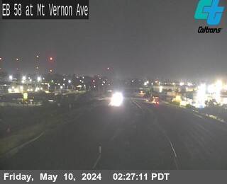 Timelapse image near KER-58-AT MT VERNON AVE, Bakersfield 0 minutes ago