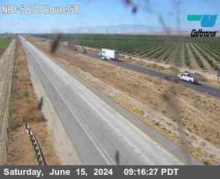Timelapse image near KER-5-S/O RTE 58, Bakersfield 0 minutes ago