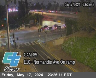 Timelapse image near I-10 : (89) Normandie Ave On-Ramp, Culver City 0 minutes ago