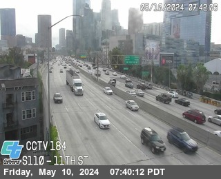 Timelapse image near I-110 : (184) 11th St, LA Live 0 minutes ago