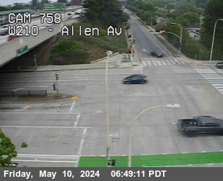 Timelapse image near I-210 : (758) Allen-Maple, Pasadena 0 minutes ago