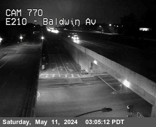 Timelapse image near I-210 : (770) Baldwin Ave, Arcadia 0 minutes ago