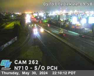 Timelapse image near I-710 : (262)  South of  PCH, Long Beach 0 minutes ago