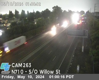 Timelapse image near I-710 : (263) South of Willow Street, Long Beach 0 minutes ago