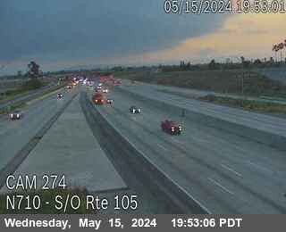 Timelapse image near I-710 : (274) S/O Rte 105, Long Beach 0 minutes ago