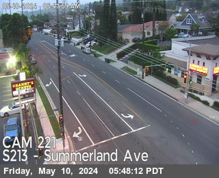 Timelapse image near SR-213 : (221) Summerland Ave, San Pedro 0 minutes ago