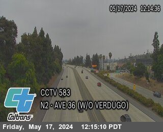 Timelapse image near SR-2 : (583) Ave 36 (West of Verdugo), Los Angeles 0 minutes ago