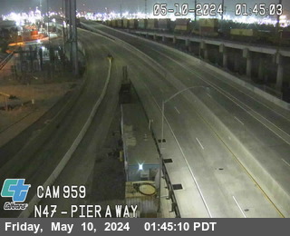Timelapse image near SR-47 : (959) Pier AWay, Long Beach 0 minutes ago