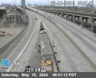 Timelapse image near SR-47 : (959) Pier AWay, Long Beach 0 minutes ago