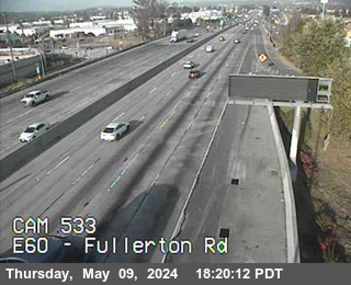 Timelapse image near SR-60 : (533) Fullerton Rd, Rowland Heights 0 minutes ago
