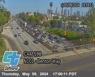 Timelapse image near US-101 : (598) Benton Way, Los Angeles 0 minutes ago