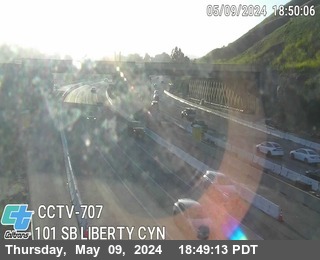 Timelapse image near US-101 : (707) Liberty Cyn, Agoura Hills 0 minutes ago