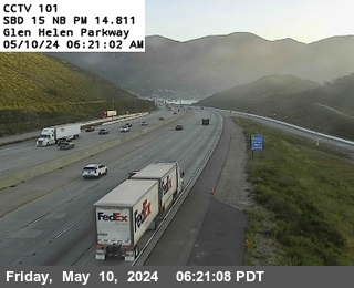 Timelapse image near I-15 : (101) Glen Helen Parkway, San Bernardino 0 minutes ago