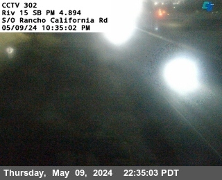 Timelapse image near I-15 : (302) S/O Rancho California Road , Temecula 0 minutes ago