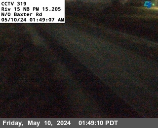 Timelapse image near I-15 : (319) North of Baxter Road, Wildomar 0 minutes ago