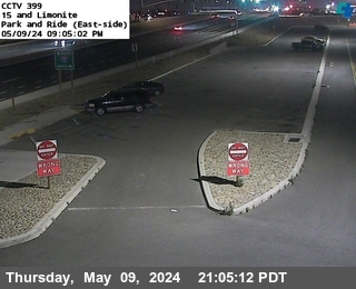 Timelapse image near I-15 : (399) Park and Ride East, Eastvale 0 minutes ago