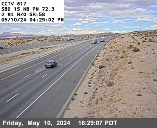 Timelapse image near I-15 : (617) N/O L St, Barstow 0 minutes ago