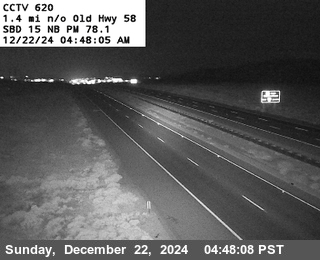 Traffic Cam I-15 : (620) n/o Old Hwy 58
