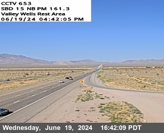 Timelapse image near I-15 : (653) ValleyWells RST, Mountain Pass 0 minutes ago