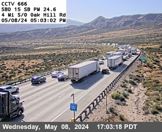 Traffic Cam I-15 : (666) Brake Check Rd
 - South

