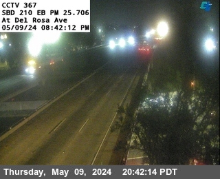 Timelapse image near I-210 : (367) Del Rosa Ave Off Ramp, San Bernardino 0 minutes ago