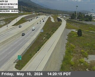 Timelapse image near I-215 : (218) 15-215 IC Devore, San Bernardino 0 minutes ago