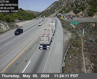 Traffic camera for SR-138 : (384) 0.15 Miles East of SR-2